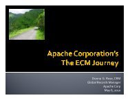 Case Study - Apache Corporation's ECM Journey - AIIM