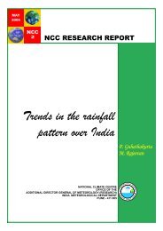 Trends in the rainfall pattern over India - (IMD), Pune