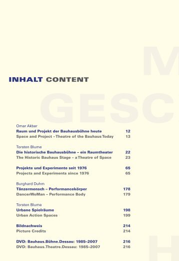 Inhalt Content