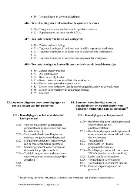 Download het volledige boekhoudplan - FOD Sociale Zekerheid