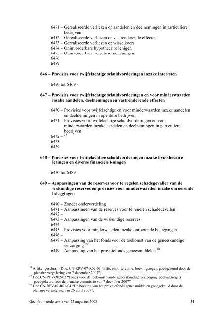 Download het volledige boekhoudplan - FOD Sociale Zekerheid