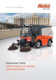 Prospekt Hako Kehrmaschine Hako-Citymaster-2000