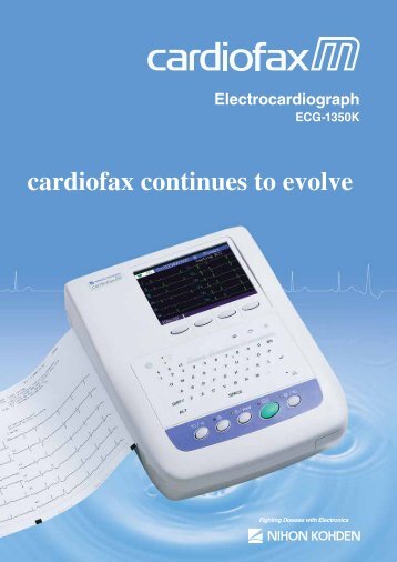 ECG-1350K cardiofax M Electrocardiograph - Nihon Kohden