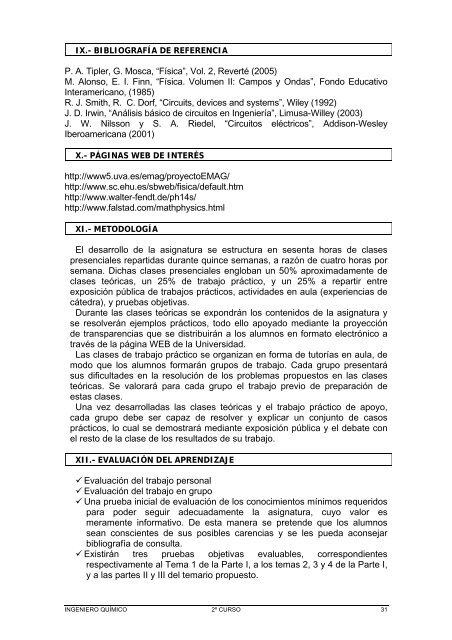 GuÃ­a Docente 2010/11 - IqTMA-UVa - Universidad de Valladolid