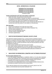 NOTICE : INFORMATION DE L'UTILISATEUR Candesartan Teva 4 ...