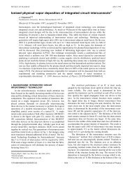 Ionized physical vapor deposition of integrated circuit interconnects*