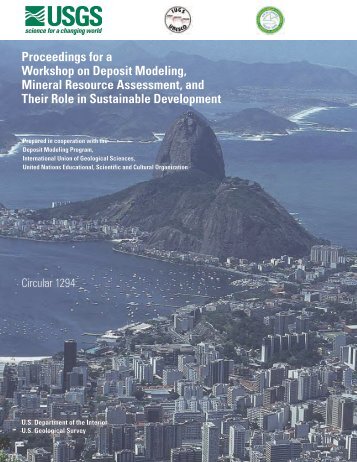 Proceedings for a Workshop on Deposit Modeling, Mineral - USGS