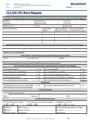 Permit - Work Request - Brookfield Prime Property Fund