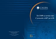 Dal CNIPA un servizio reale: il âprotocollo in ASP ... - Archivio CNIPA