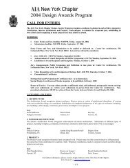 AIANYC 2004 Design Awards - AIA New York