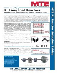 RL Line/Load Reactors
