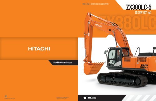 Download the Specs Brochures for the ZX380LC-5. - Hitachi