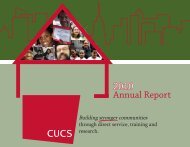 CUCS 2010 Annual Report - Center for Urban Community Services