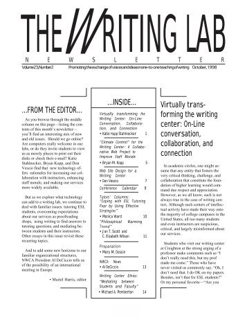 23.2 - The Writing Lab Newsletter