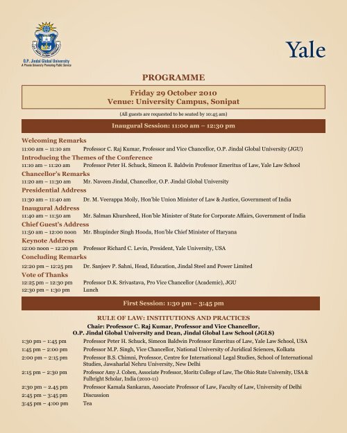 JGU in collaboration with the Yale University invites you to be a part ...