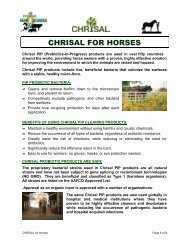 CHRISAL FOR HORSES