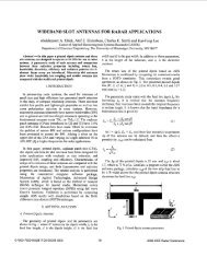 Wideband slot antennas for radar applications - University of ...