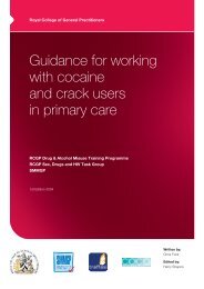 cocaine guidance - Royal College of General Practitioners