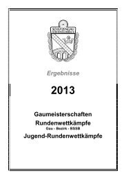 Endergebnisse RundenwettkÃ¤mpfe 2013 LG / LP / Jugend Einzel ...