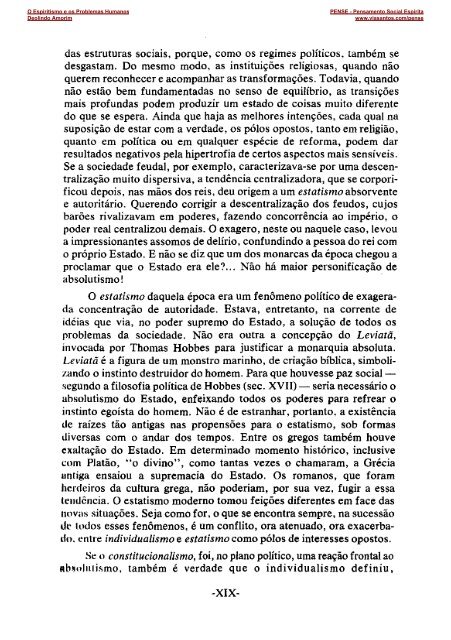 O Espiritismo e os problemas Humanos - Deolindo ... - ViaSantos