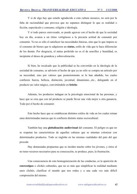 NÂº 3 01/12/2008 - enfoqueseducativos.es