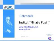 Prezentacija Institut Mihajlo Pupin