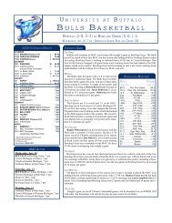 Game Notes: UB vs. Bowling Green - Buffalo Athletics - University at ...