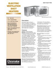 Electric Ventilation Duct Heater