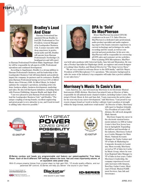 April, 2013 - Music & Sound Retailer