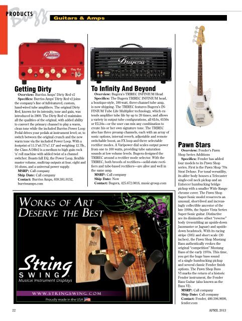 April, 2013 - Music & Sound Retailer