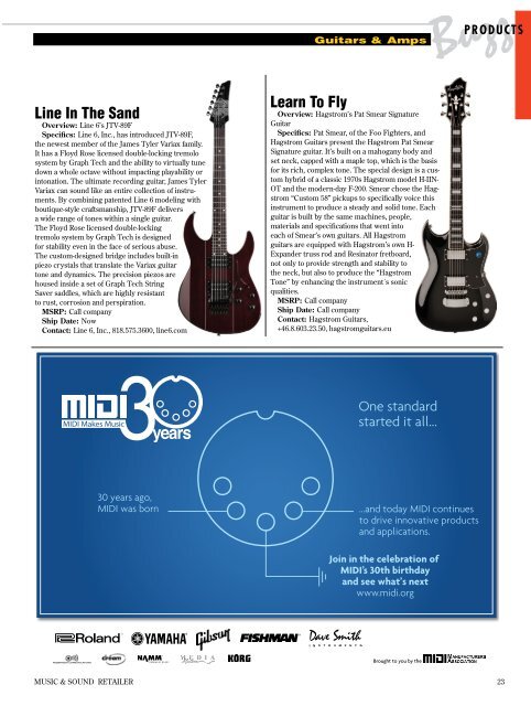 April, 2013 - Music & Sound Retailer