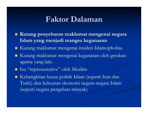 Faktor Islamophobia