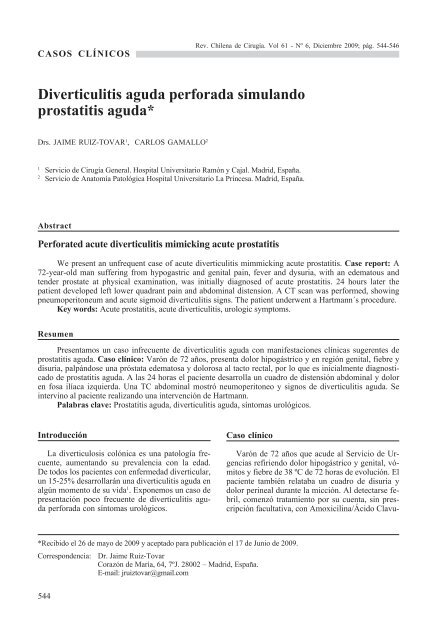 prostatitis aguda caso clínico