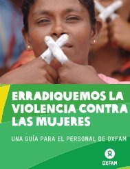 erradiquemos la violencia contra las mujeres - Oxfam International ...