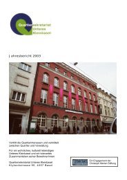 Jahresbericht 2003 - Stadtteilsekretariat Kleinbasel