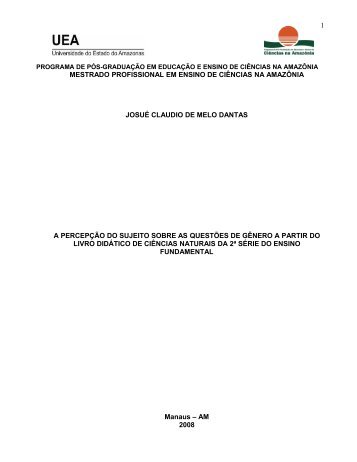 Josué Cláudio de Melo Dantas - uea - pós graduação