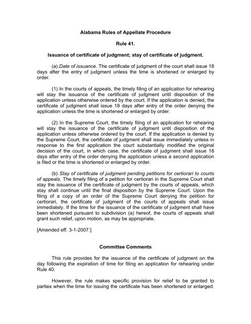 Appellate rules cheap of procedure