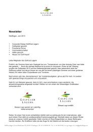 Newsletter Juni 2013 - Golfclub LÃ¤gern