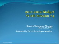 2011-2012 Budget Work Session 4