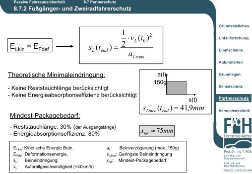 8.7 Sicherheitsmaßnahmen zum Partnerschutz - Karosserietechnik ...