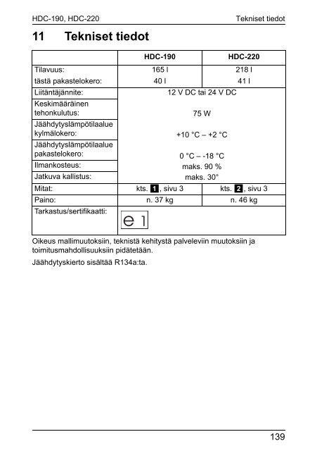 Instrucciones de uso - Marine by Dometic Group