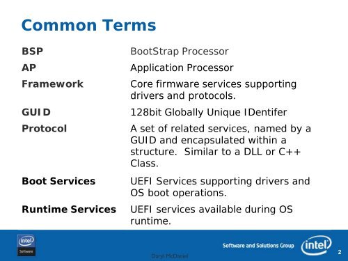 Multiprocessing with UEFI