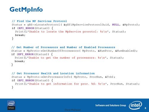 Multiprocessing with UEFI