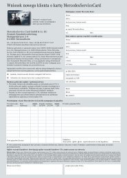 Wniosek o kartę MercedesService Card (642 KB, PDF