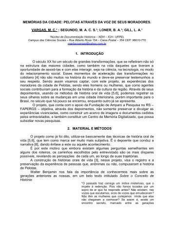 Resumo Expandido - Universidade Federal de Pelotas