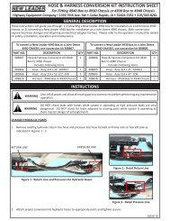 Conversion Kit Instruction Sheet - Highway Equipment Company