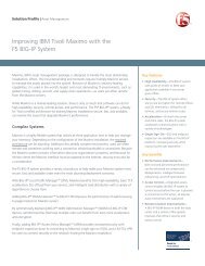 Improving IBM Tivoli Maximo with the F5 BIG-IP System - F5 Networks