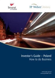 Investor's Guide – Poland How to do Business - JP Weber