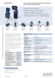 3/2-, 5/2- and 5/3-way Solenoid Valves for process ... - Burkert