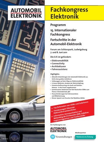 Fachkongress Elektronik - AUTOMOBIL ELEKTRONIK Kongress